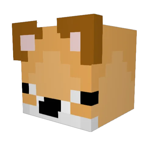 binoo3530 Minecraft avatar head, 3D render