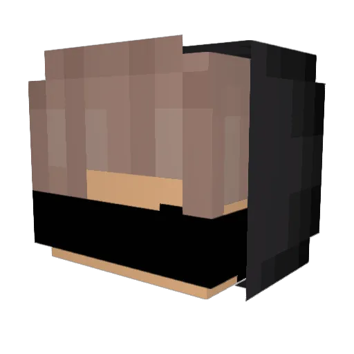 binqeschlafen Minecraft avatar head, 3D render