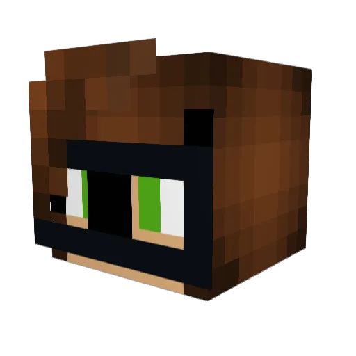 bintelkelb Minecraft avatar head, 3D render