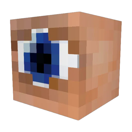 binwild Minecraft avatar head, 3D render