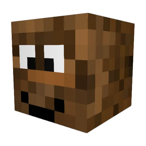 binwonk Minecraft avatar head, 3D render