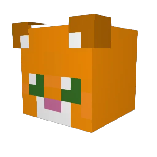 binx_07 Minecraft avatar head, 3D render