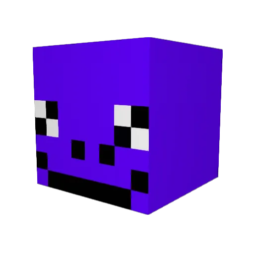 binxk Minecraft avatar head, 3D render