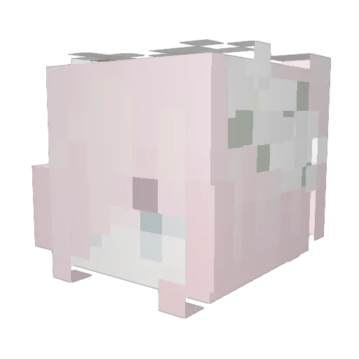 binyangel Minecraft avatar head, 3D render