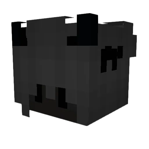 bioIogicaI Minecraft avatar head, 3D render