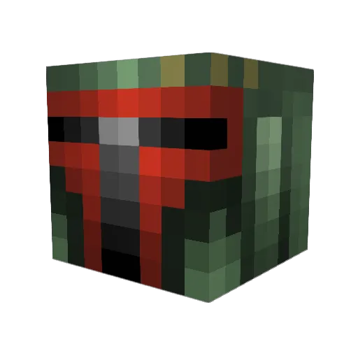 bio_chem Minecraft avatar head, 3D render