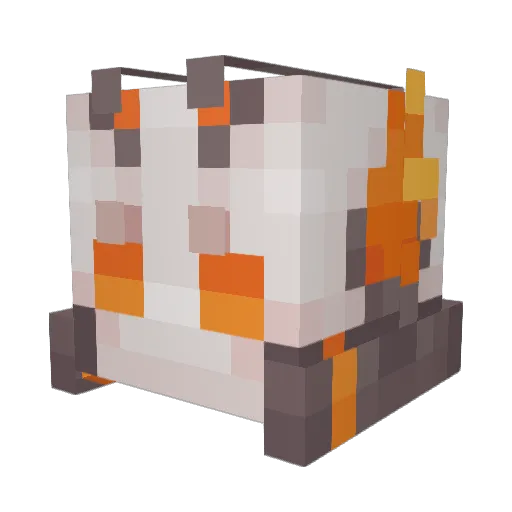 biografft Minecraft avatar head, 3D render