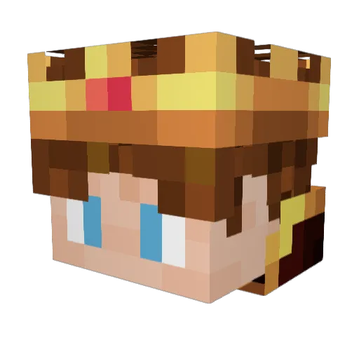 biosec Minecraft avatar head, 3D render