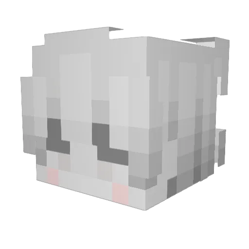 biosystems Minecraft avatar head, 3D render