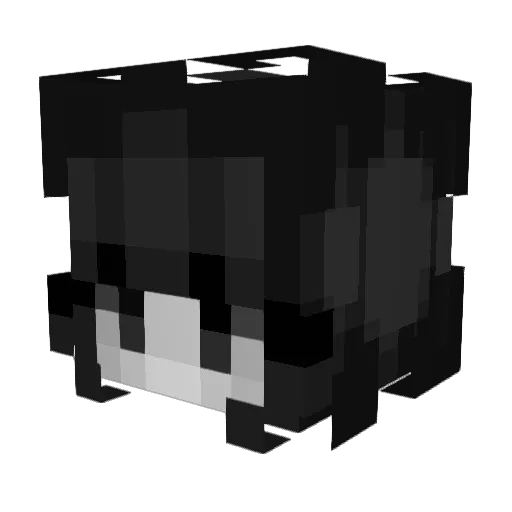 biotopes Minecraft avatar head, 3D render