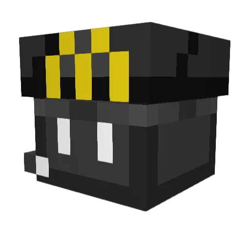 bipas Minecraft avatar head, 3D render