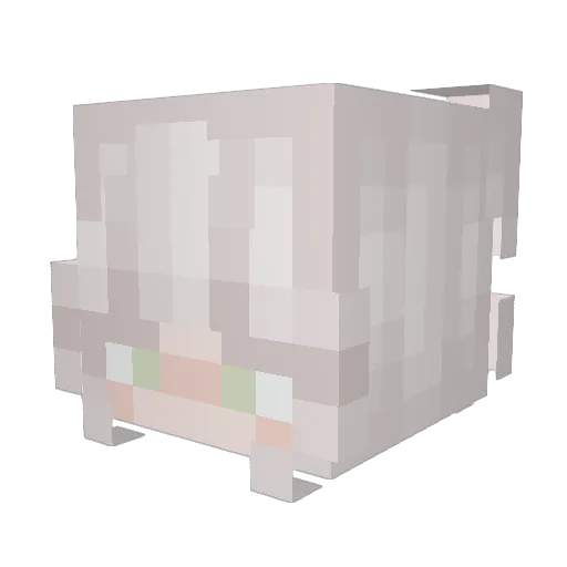 bipeee Minecraft avatar head, 3D render