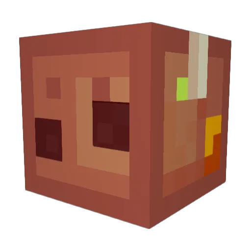 birababaje Minecraft avatar head, 3D render