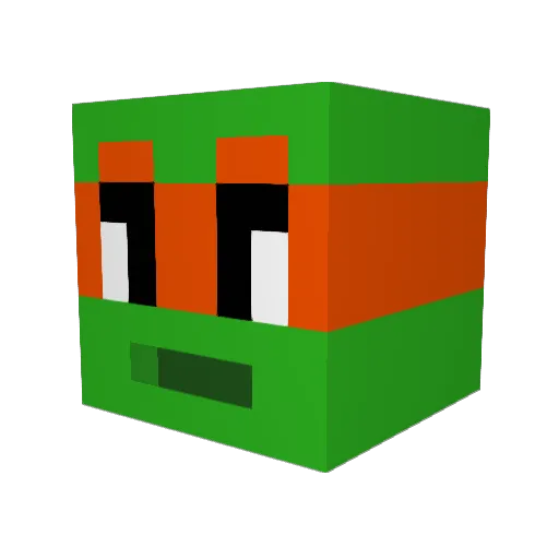 birchall_17 Minecraft avatar head, 3D render