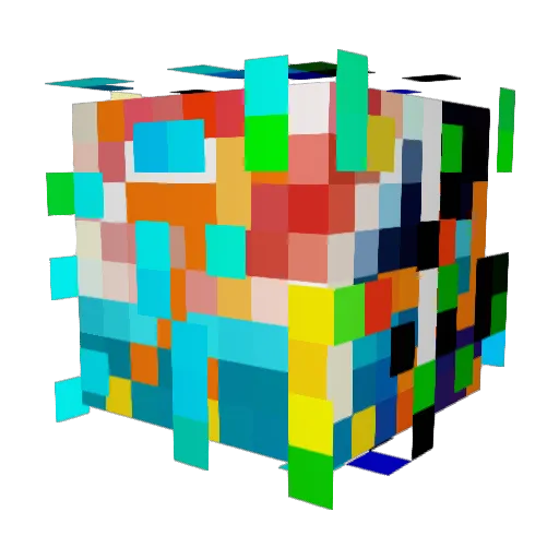 birdcorps Minecraft avatar head, 3D render