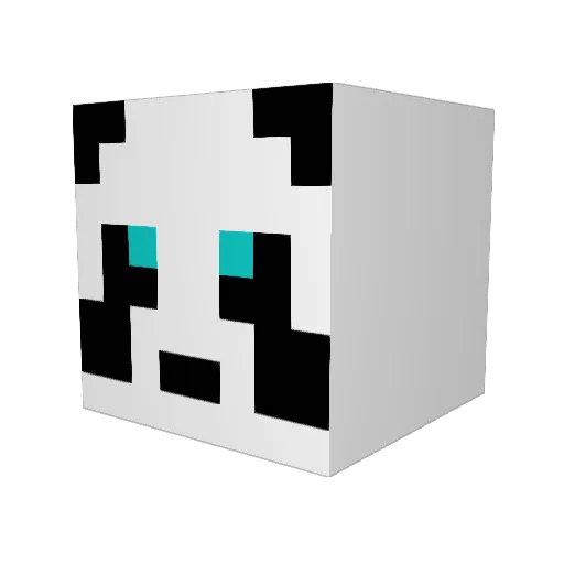 birdy100 Minecraft avatar head, 3D render