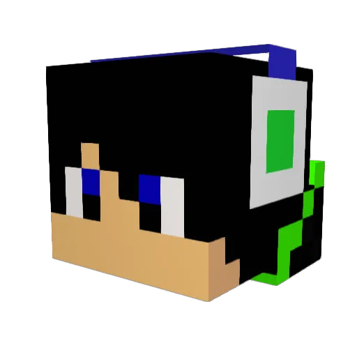 biriba1 Minecraft avatar head, 3D render