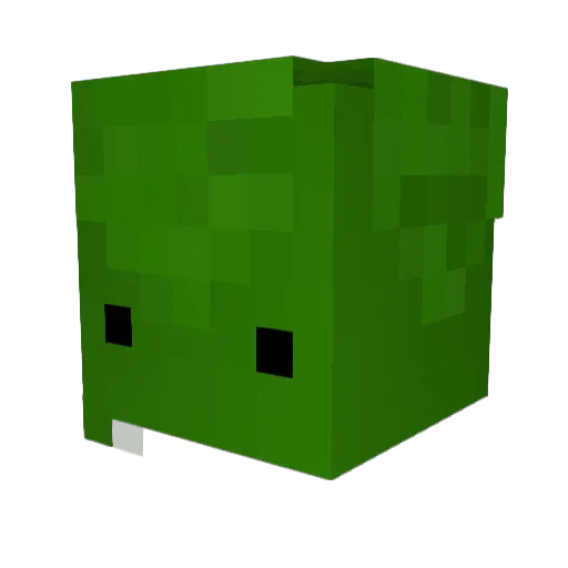biribiri Minecraft avatar head, 3D render