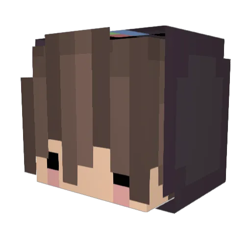 birkzilla Minecraft avatar head, 3D render