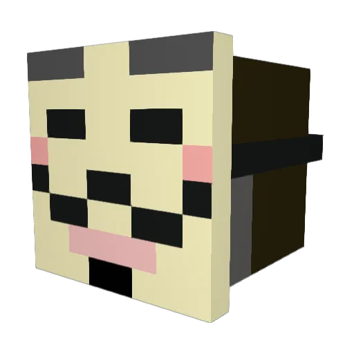 biro24 Minecraft avatar head, 3D render