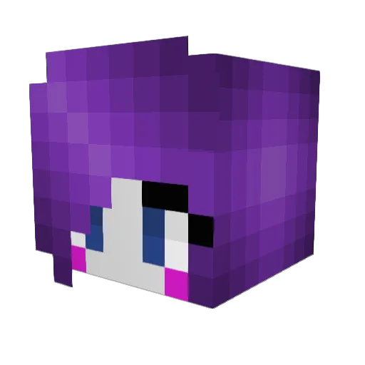 birthstone11 Minecraft avatar head, 3D render