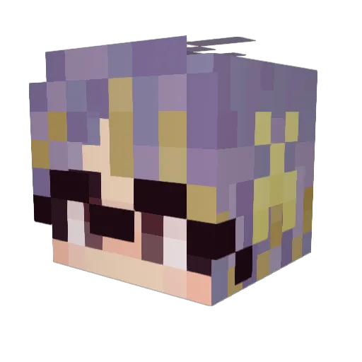 birumillyy Minecraft avatar head, 3D render