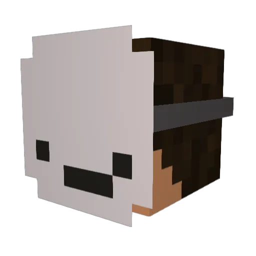 biruta77777 Minecraft avatar head, 3D render