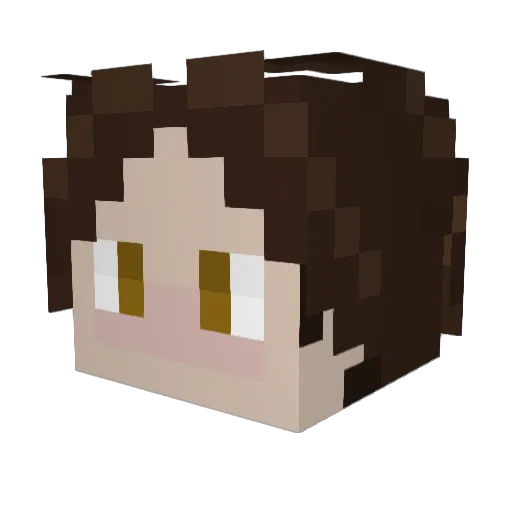 biscarojunior Minecraft avatar head, 3D render