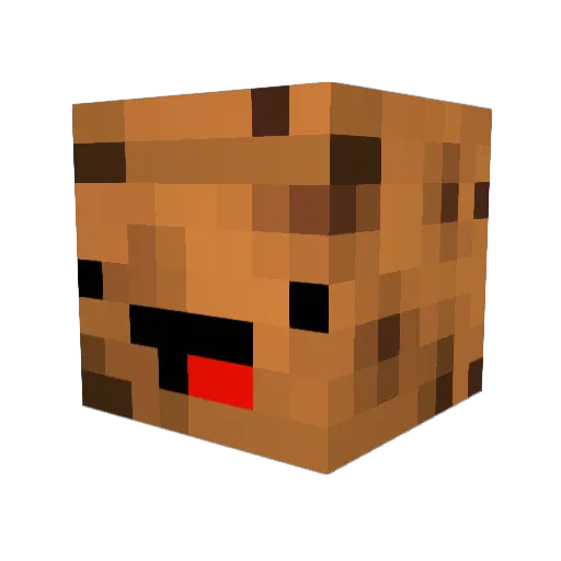 biscoitavo Minecraft avatar head, 3D render