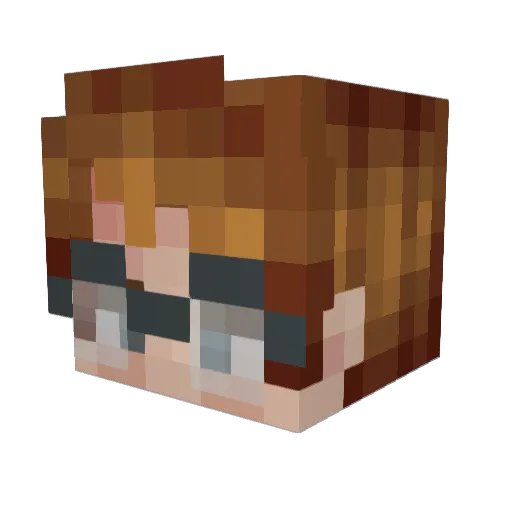 biscuits_and_tea Minecraft avatar head, 3D render