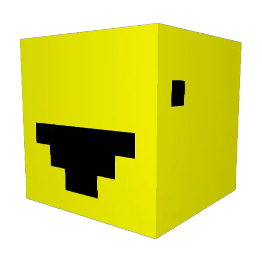 biscuitscientist Minecraft avatar head, 3D render