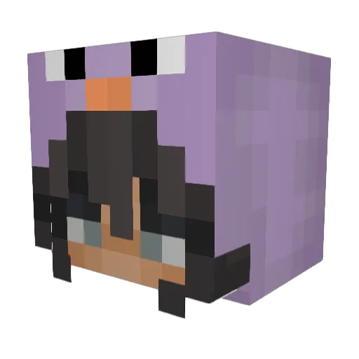 bish170 Minecraft avatar head, 3D render