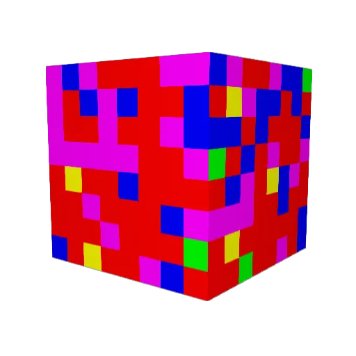 bishun Minecraft avatar head, 3D render