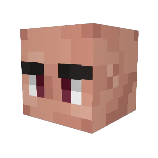 bismarkbismark Minecraft avatar head, 3D render