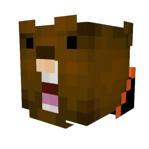 bisounours78 Minecraft avatar head, 3D render