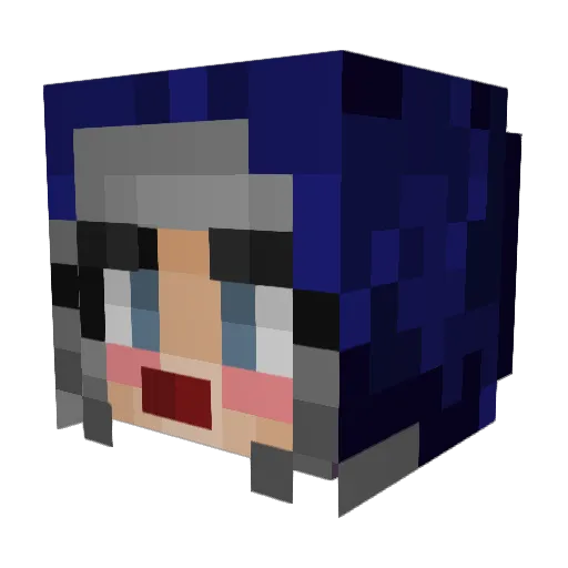 bistrmungle Minecraft avatar head, 3D render