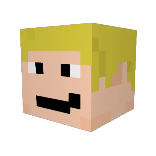 bistthedripper Minecraft avatar head, 3D render
