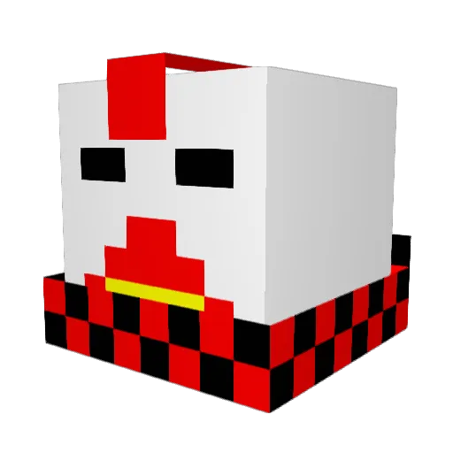 bisuco88 Minecraft avatar head, 3D render