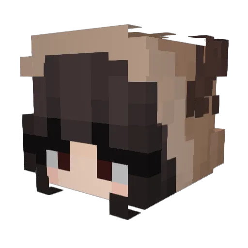 bitalha Minecraft avatar head, 3D render
