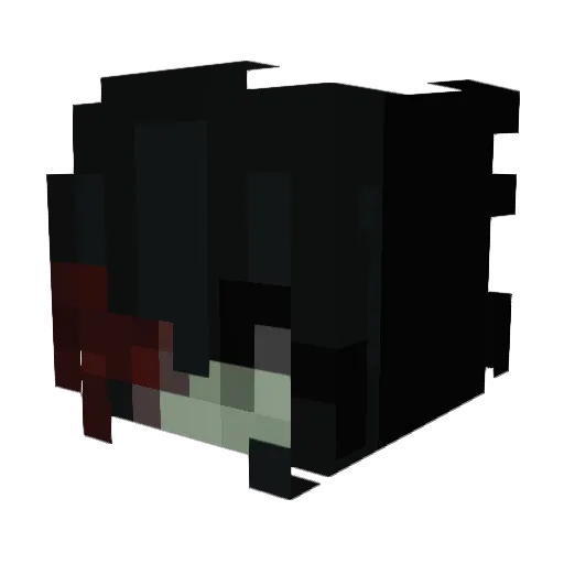 bitemyneck Minecraft avatar head, 3D render