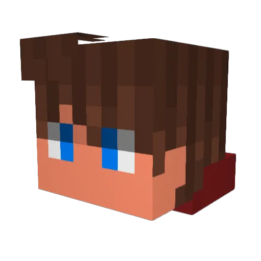 biter_99 Minecraft avatar head, 3D render