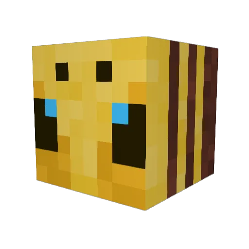 bitinit Minecraft avatar head, 3D render