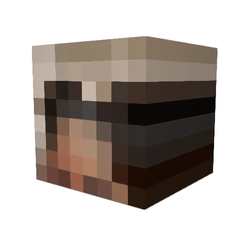 biton02 Minecraft avatar head, 3D render
