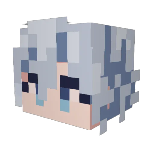 bitooooo Minecraft avatar head, 3D render