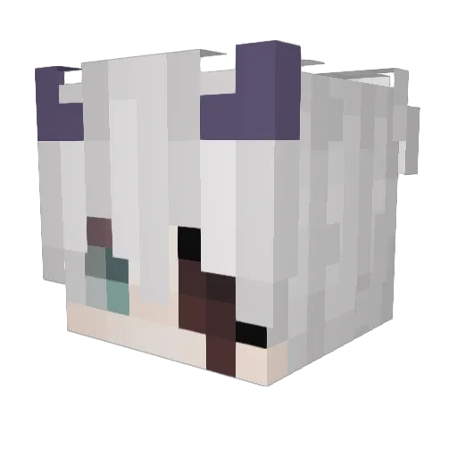 bitpop Minecraft avatar head, 3D render