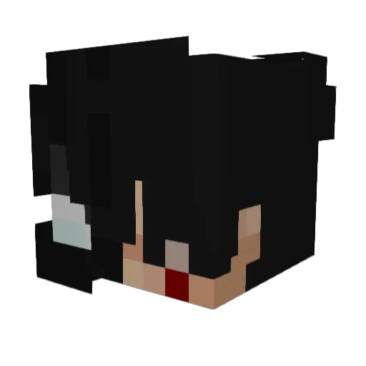 bitshh Minecraft avatar head, 3D render