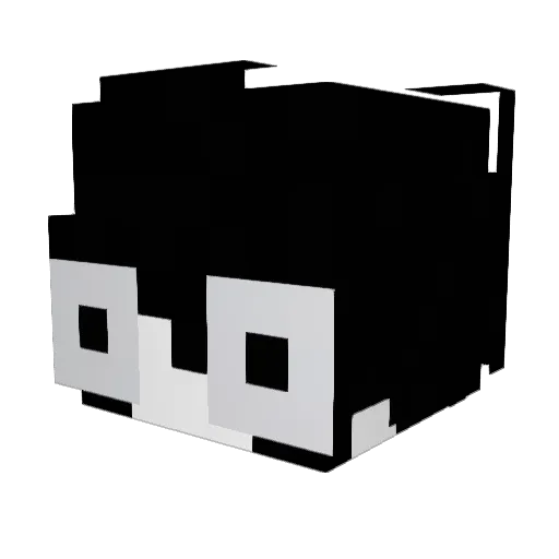bittenkai Minecraft avatar head, 3D render