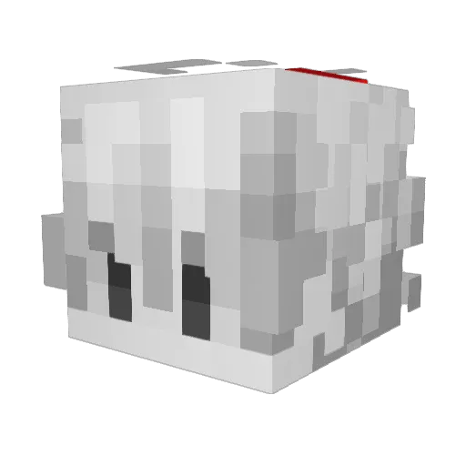 bitter321 Minecraft avatar head, 3D render
