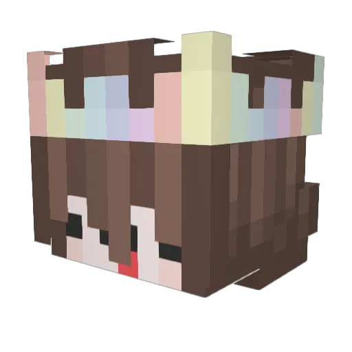 bitter_tears Minecraft avatar head, 3D render