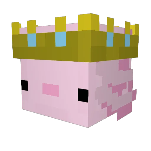 bitterball3 Minecraft avatar head, 3D render